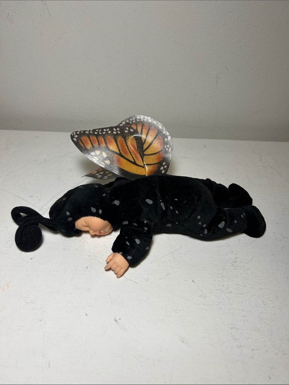 Vintage Anne Geddes Baby Doll Butterfly 16 inch